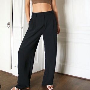 black aritzia effortless pants